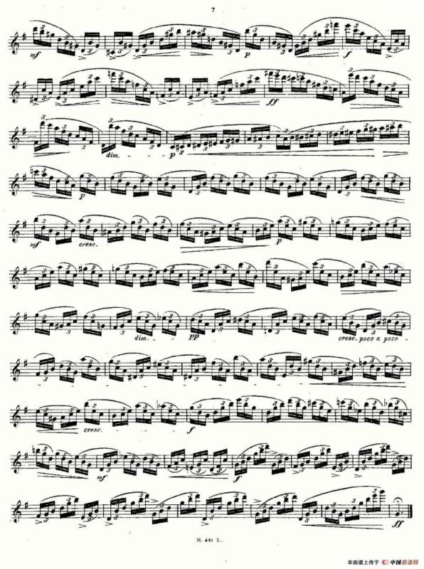 24首长笛练习曲 Op.15 之1—5