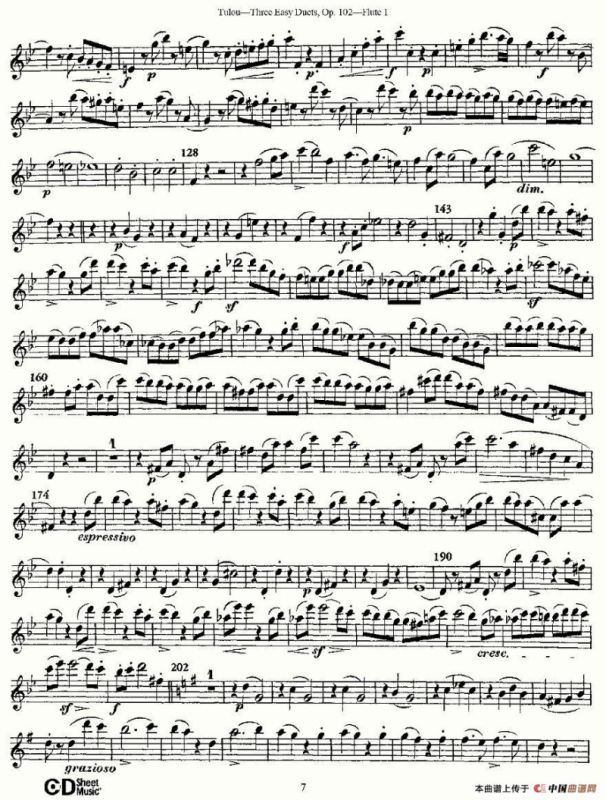 Three Easy Duets,Op.102 之第一长笛（三首简易重奏曲作品102号）