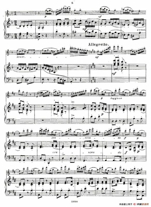 Opern-Transcriptionen.Op.45-8（长笛+钢琴伴奏）