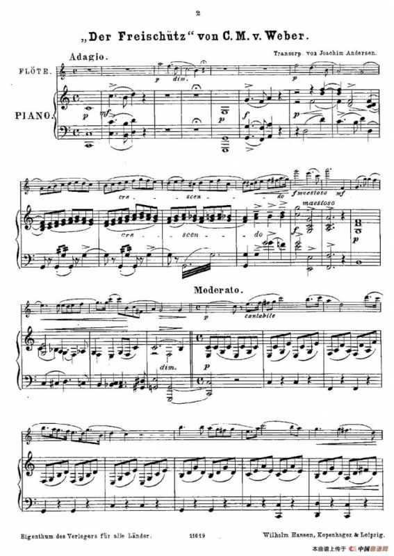 Opern-Transcriptionen.Op.45-7（长笛+钢琴伴奏）