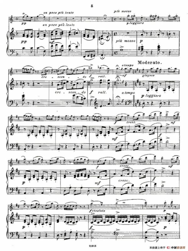 Opern-Transcriptionen.Op.45-5（长笛+钢琴伴奏）