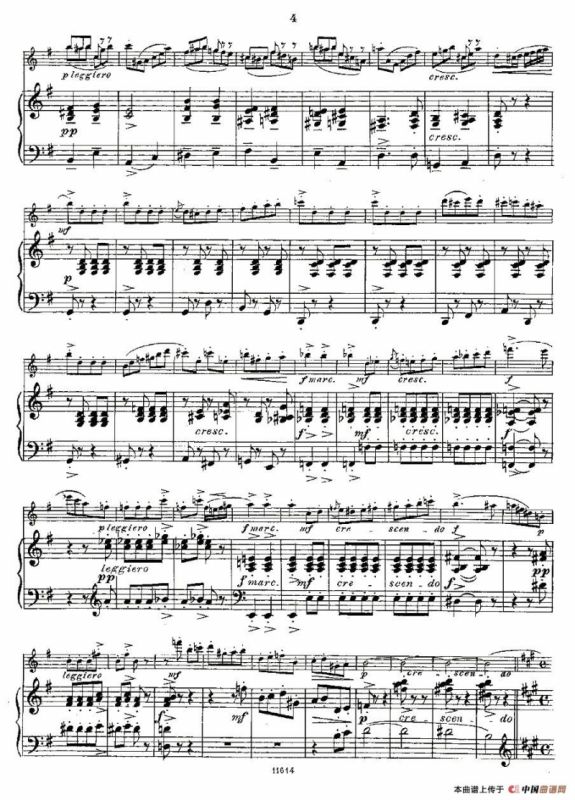 Opern-Transcriptionen.Op.45-4（长笛+钢琴伴奏）