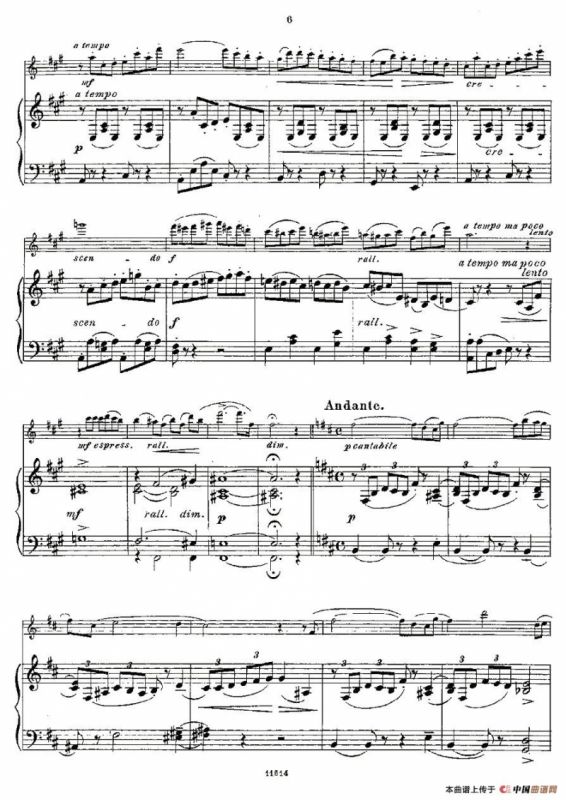 Opern-Transcriptionen.Op.45-4（长笛+钢琴伴奏）