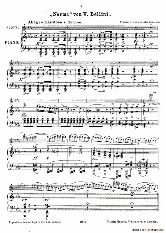 Opern-Transcriptionen.Op.45-2（长笛+钢琴伴奏）