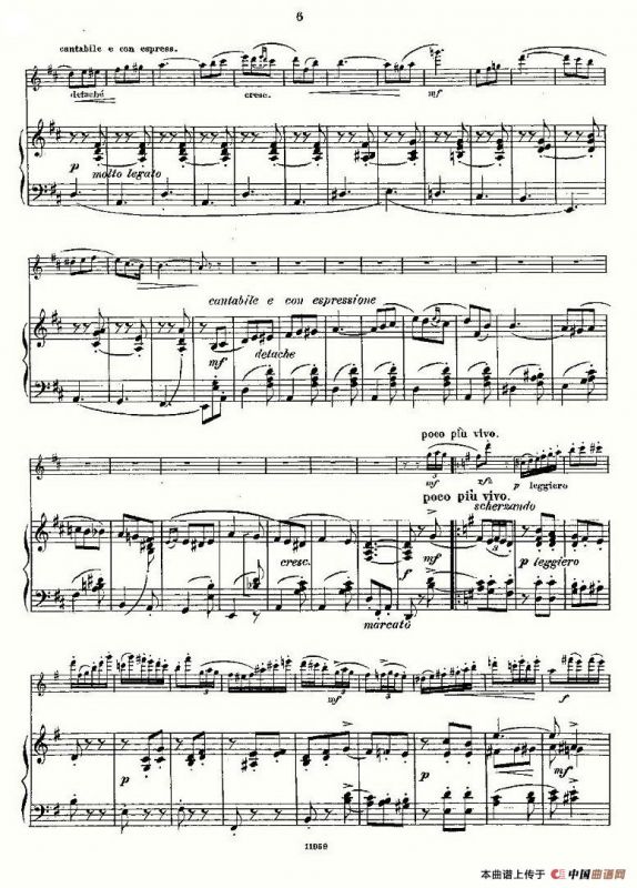 LHirondelle.Op.44（长笛+钢琴伴奏）