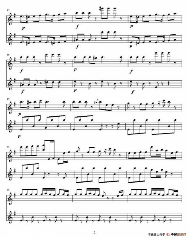 Title Theme of Angry Birds（《愤怒的小鸟》主题曲））（二重奏）