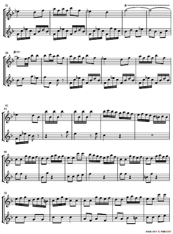 Allegro for Musical Clock（二重奏）