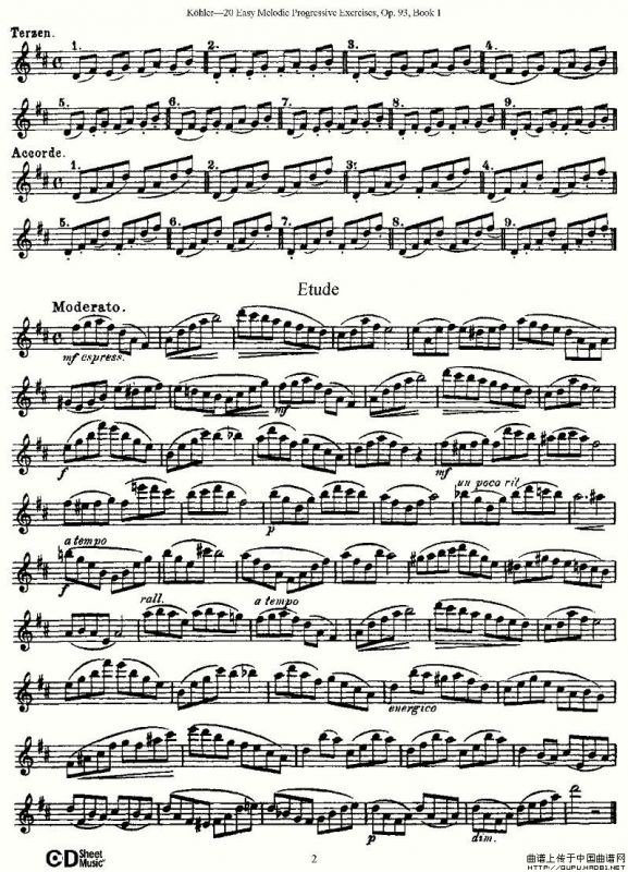 柯勒练习曲作品93号（一）