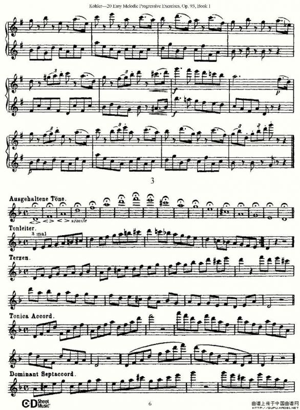 柯勒练习曲作品93号（一）