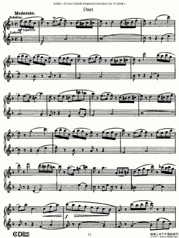 柯勒练习曲作品93号（一）