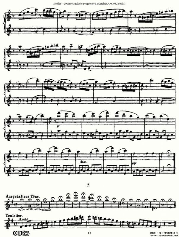 柯勒练习曲作品93号（一）