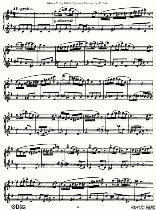 柯勒练习曲作品93号（一）