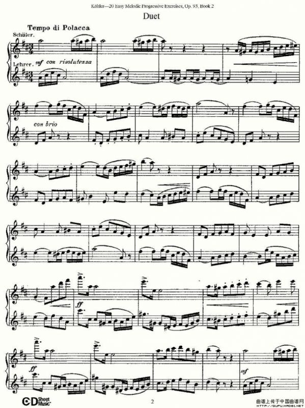 柯勒练习曲作品93号（二）