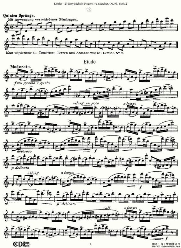 柯勒练习曲作品93号（二）