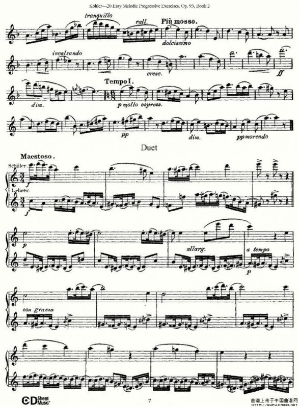 柯勒练习曲作品93号（二）