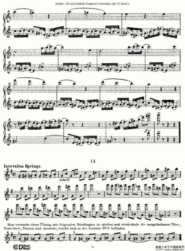 柯勒练习曲作品93号（二）