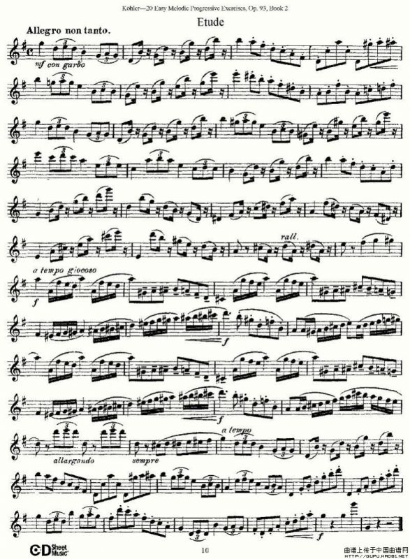 柯勒练习曲作品93号（二）