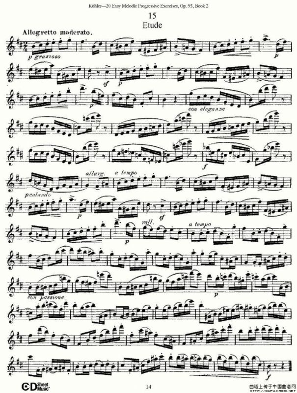 柯勒练习曲作品93号（二）