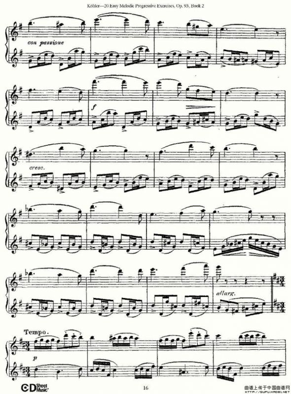 柯勒练习曲作品93号（二）