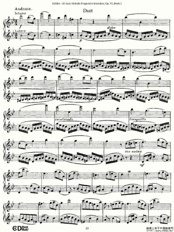 柯勒练习曲作品93号（二）