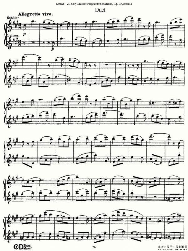 柯勒练习曲作品93号（二）