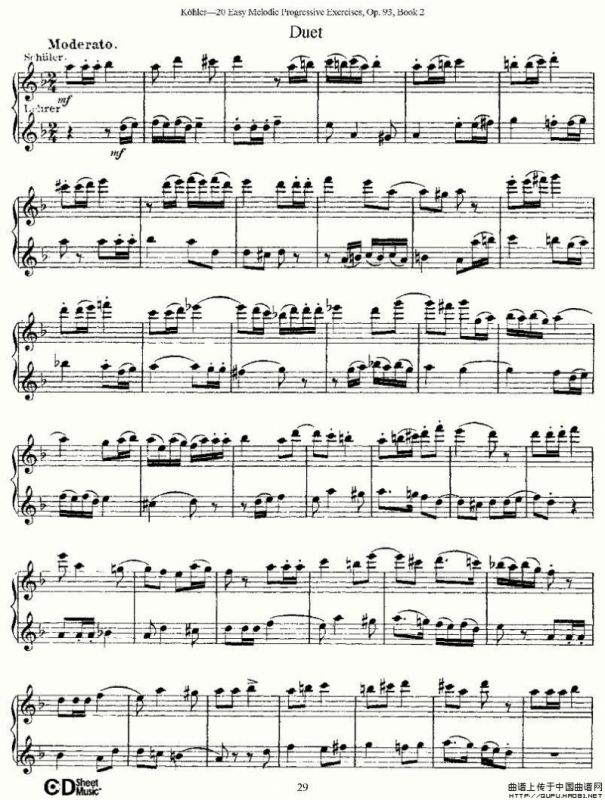 柯勒练习曲作品93号（二）