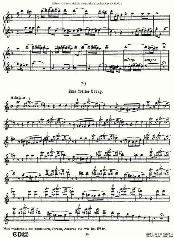 柯勒练习曲作品93号（二）