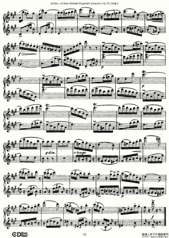 柯勒练习曲作品93号（二）