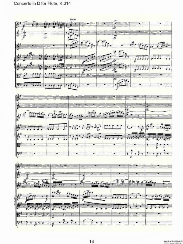 Concerto in D for Flute, K.314（D调长笛协奏曲, K.314）