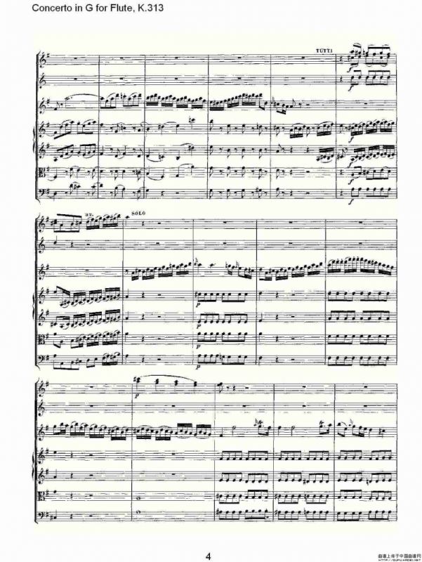 Concerto in G for Flute, K.313（G调长笛协奏曲, K.313）