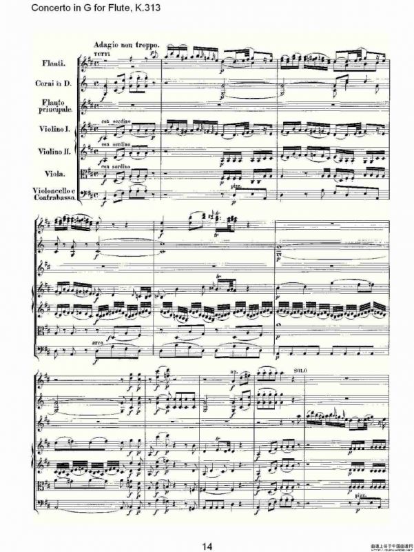 Concerto in G for Flute, K.313（G调长笛协奏曲, K.313）