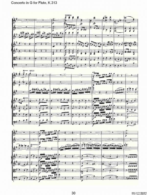 Concerto in G for Flute, K.313（G调长笛协奏曲, K.313）