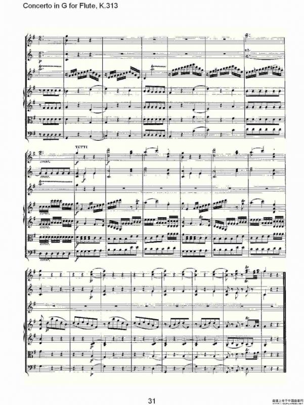 Concerto in G for Flute, K.313（G调长笛协奏曲, K.313）
