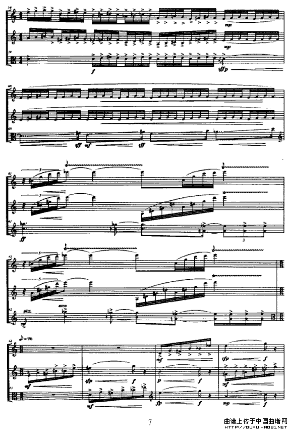 合（长笛+单簧管+中提琴）