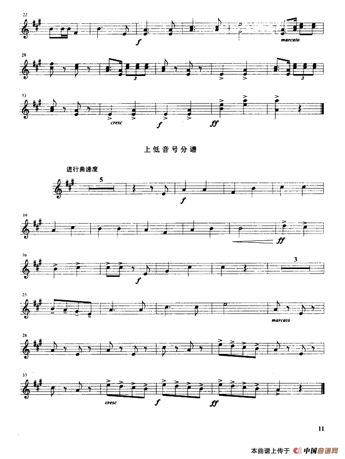 中华人民共和国国歌（管乐合奏分谱）