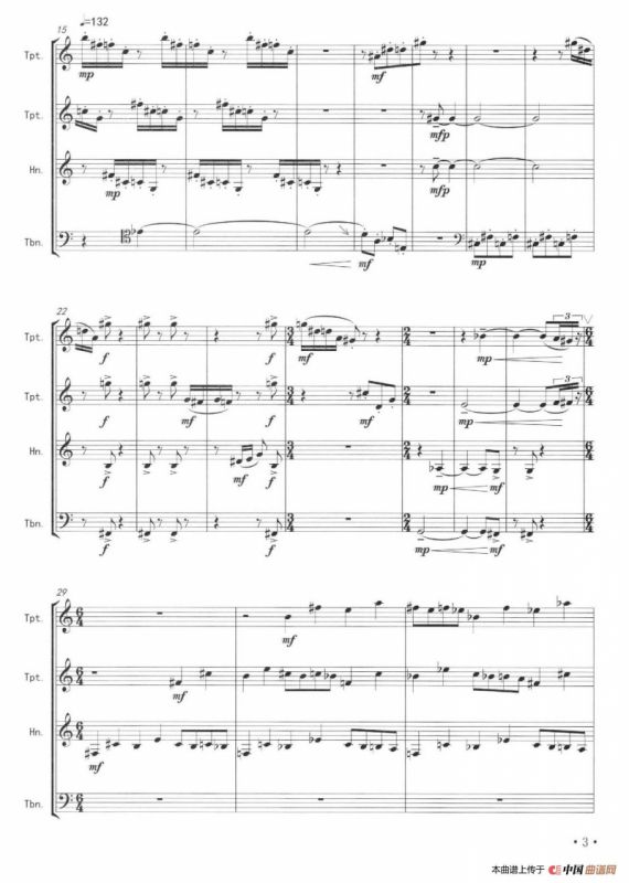 3首小品·个性（四重奏）