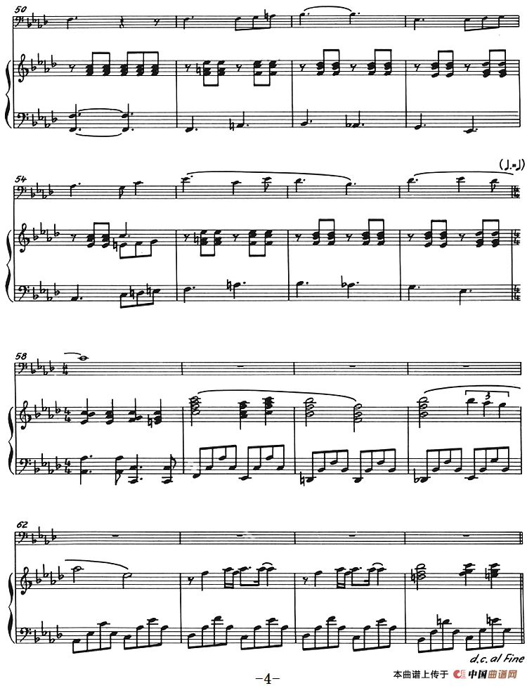 希望——主题与变奏（长号+钢琴伴奏）