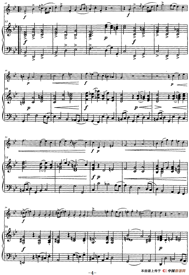 广板和快板（小号+钢琴伴奏）