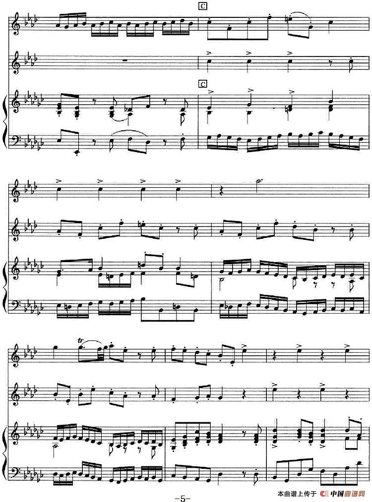 二重奏鸣曲（小号+钢琴伴奏）