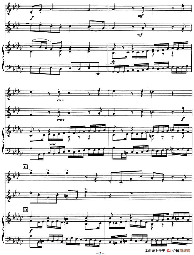 二重奏鸣曲（小号+钢琴伴奏）