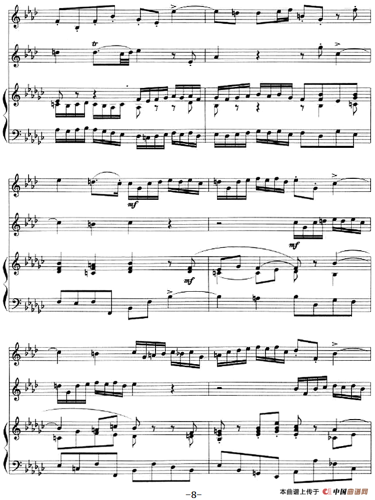 二重奏鸣曲（小号+钢琴伴奏）