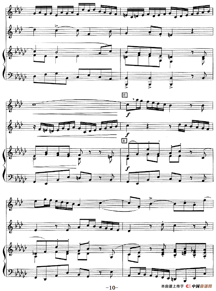 二重奏鸣曲（小号+钢琴伴奏）