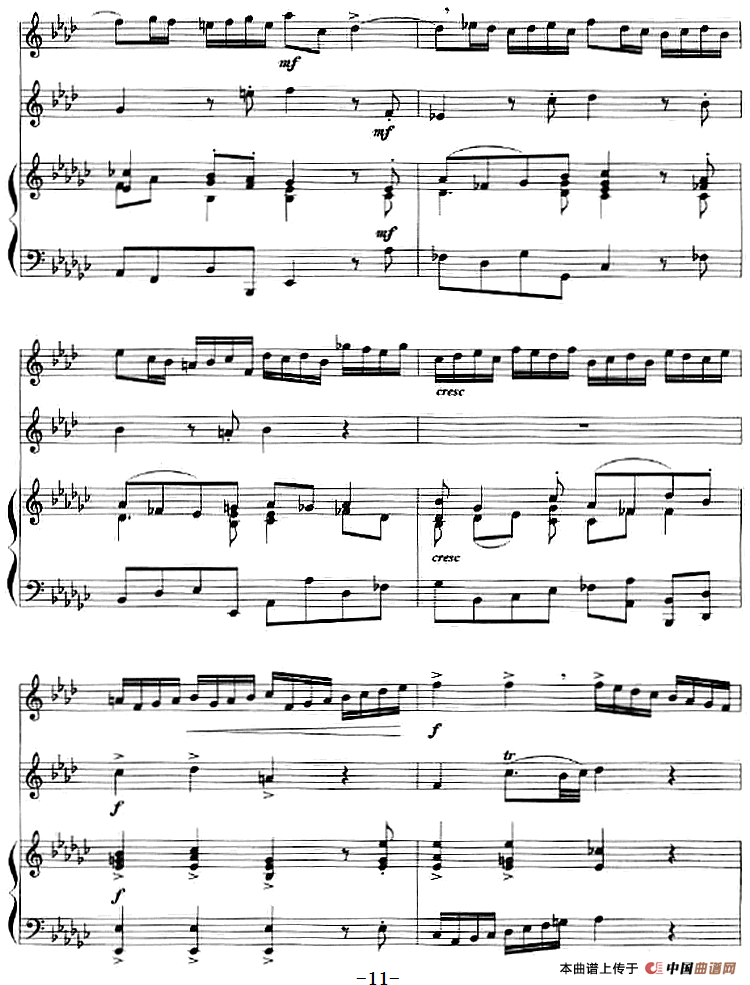 二重奏鸣曲（小号+钢琴伴奏）