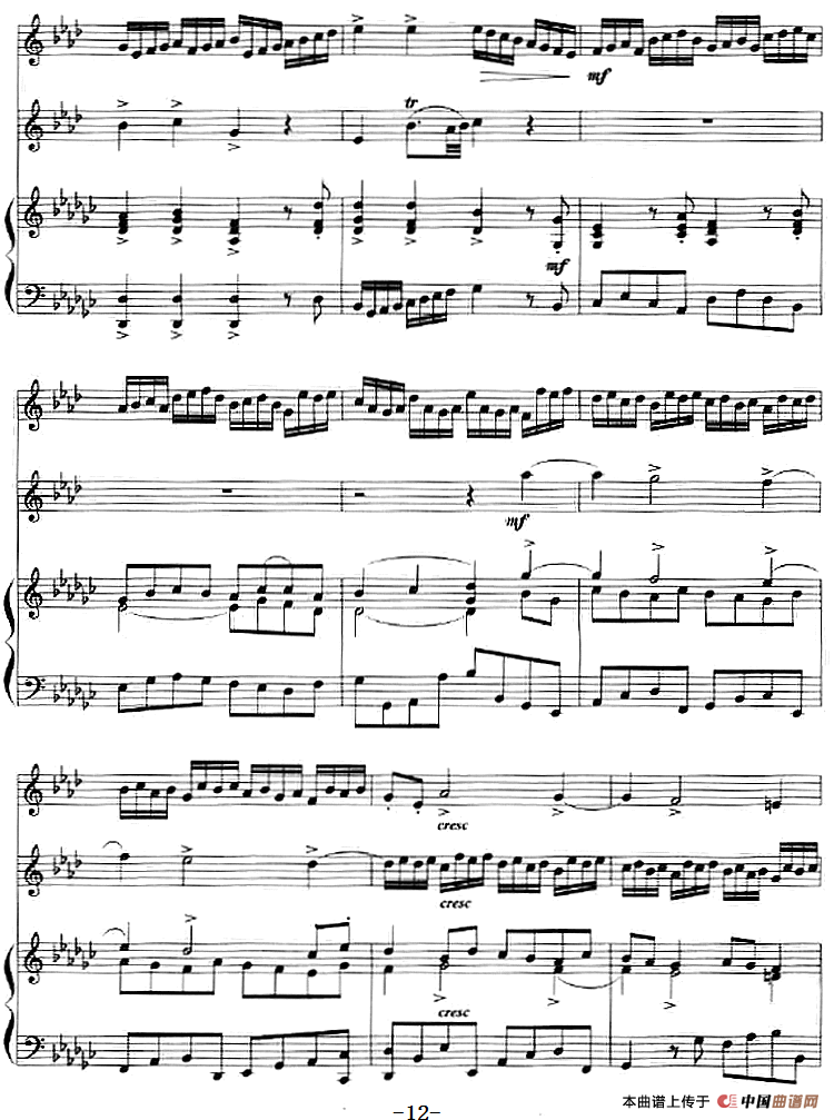 二重奏鸣曲（小号+钢琴伴奏）