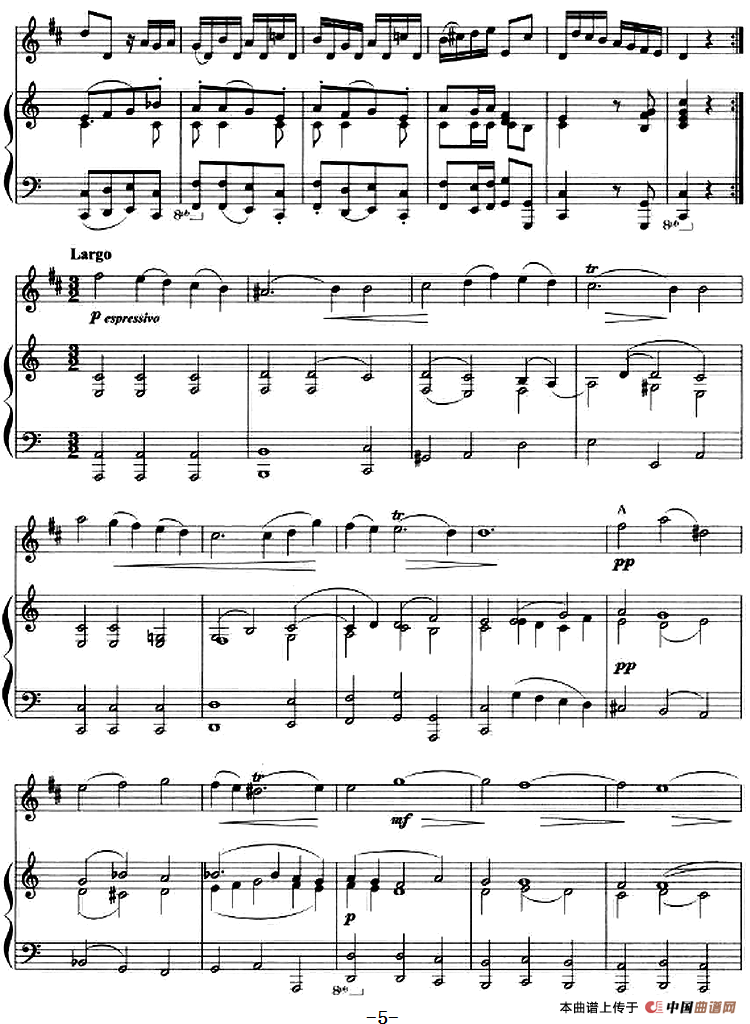 奏鸣曲第六首（小号+钢琴伴奏）