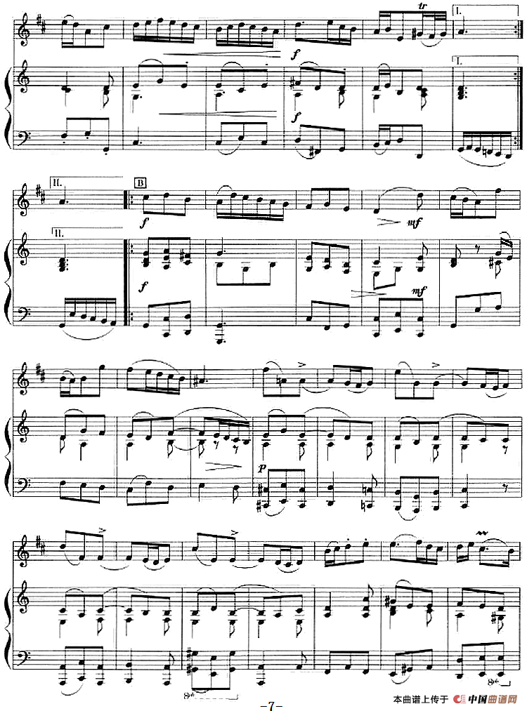 奏鸣曲第六首（小号+钢琴伴奏）