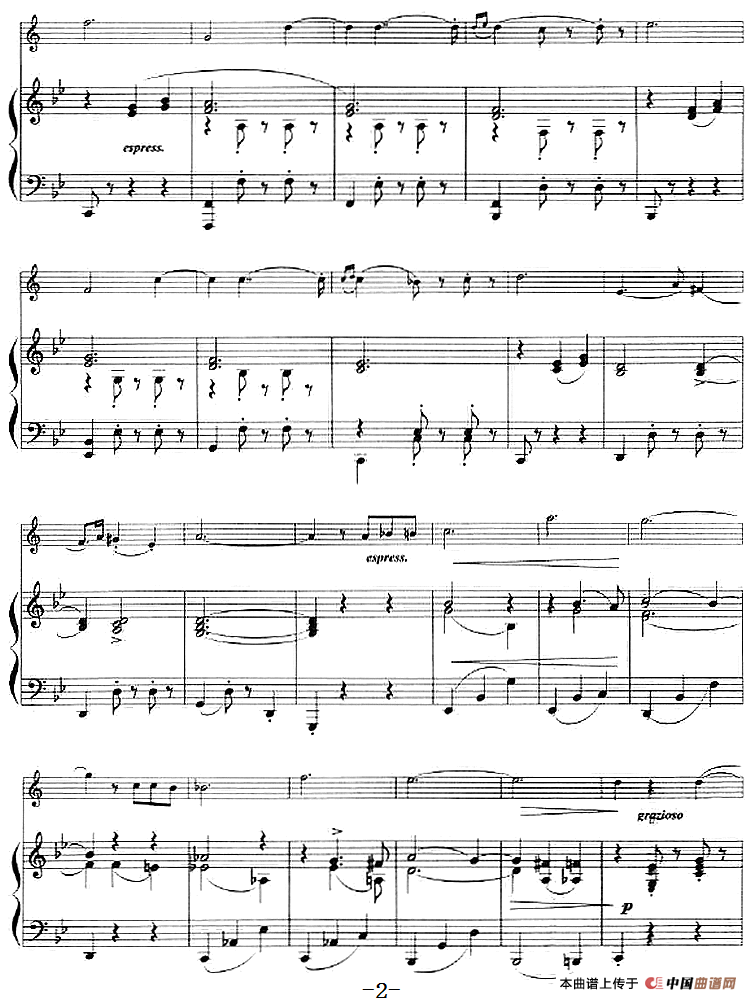 爱的悲伤（小号+钢琴伴奏）