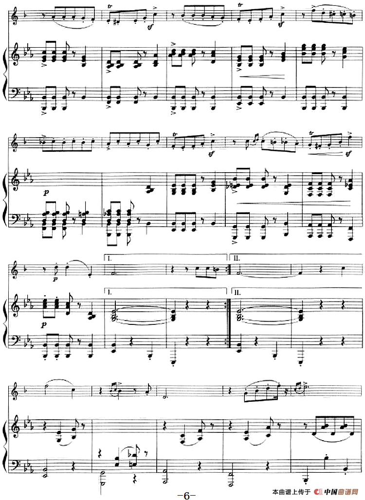 爱的欢乐（小号+钢琴伴奏）