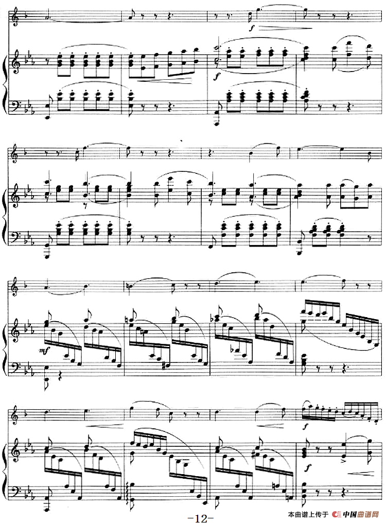 音乐会回旋曲（小号+钢琴伴奏）