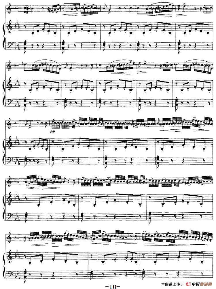 威尼斯狂欢节幻想变奏曲（小号+钢琴伴奏）